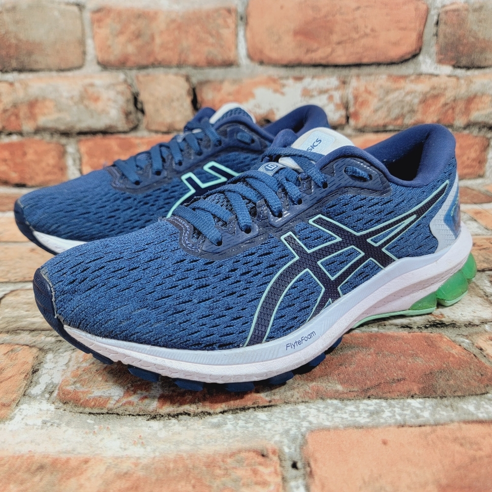ASICS GT-1000 Running Sneakers Blue/ Green Women's Size 7.5